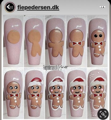 Christmas Nail Step By Step, Xmas Nail Art Designs, Step By Step Nail Art Christmas, Christmas Nail Art Tutorial Step By Step, Quilt Nail Art, Step By Step Christmas Nails, Christmas Nail Art Step By Step, Step By Step Christmas Nail Art, Nail Art Steps