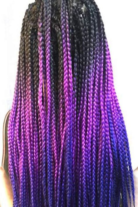 Mama Nails, Box Braid Extensions, Pre Looped Crochet Hair, Blue Braids, Hair Box Braids, Hair Extensions For Black Women, Extensions For Black Women, Ombre Box Braids, Box Crochet