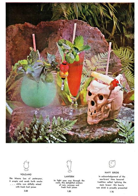 Japan 80's Aesthetic, Tiki Hawaii, Aloha Party, Tiki Bars, Florida Food, Halloween Party Dinner, Tiki Art, Lounge Party, Vintage Tiki