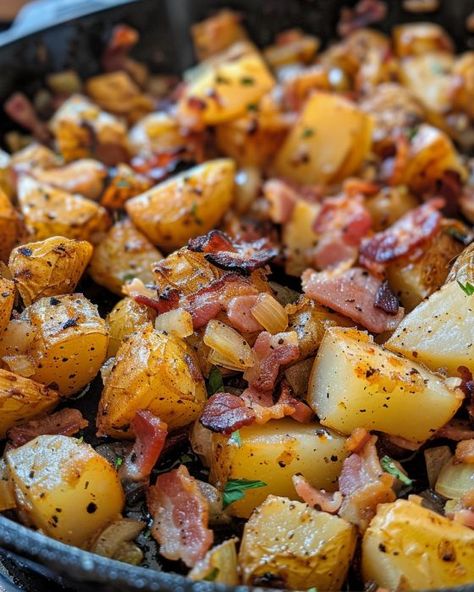 Southern roots mean these potatoes hit the table a lot. I'm telling ya, the craving never quits! Good Potatoes Recipes, Bbq Boiled Potatoes, Best Fried Potatoes And Onions, Yellow Potatoes Recipes Stovetop, Potatoes Recipes Crockpot, Stewed Potatoes Southern, Baby Dutch Yellow Potatoes Recipes, Small Yellow Potatoes Recipes, Potatoes Delmonico