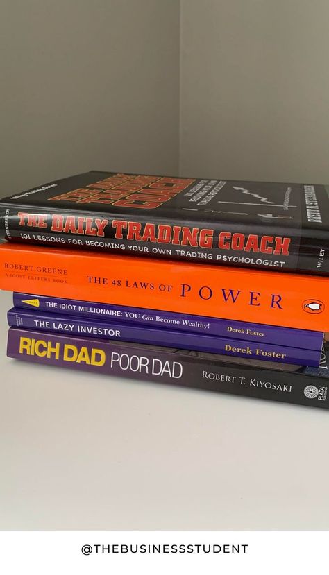 Rich Dad Poor Dad Book Aesthetic, 48 Laws Of Power Book Aesthetic, Investor Aesthetic, Rich Books, Books Money, Finance Bro, Rich Dad Poor Dad Book, Sterling Money, Dad Aesthetic