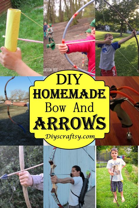 Diy Kids Bow And Arrow, Make A Bow And Arrow, Home Made Bow And Arrow Diy, Diy Bow And Arrow For Kids, How To Make A Bow And Arrow, Diy Pontoon Boat, Diy Bow And Arrow, Homemade Bow And Arrow, Diy Pontoon