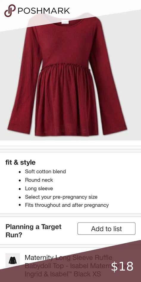 🌺HOST PICK🌺Ingrid & Isabel Peplum Maternity Top Formal Crop Top, Target Maternity, Maternity Blouse, Maternity Tees, Maternity Top, Pregnancy Shirts, Flowy Tops, Maternity Tops, Maternity Wear