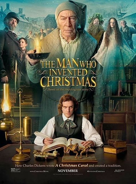 The Man Who Invented Christmas, Christmas Trailer, Ebenezer Scrooge, Christopher Plummer, Dan Stevens, Christmas Movie, Christmas 2017, Charles Dickens, Period Dramas