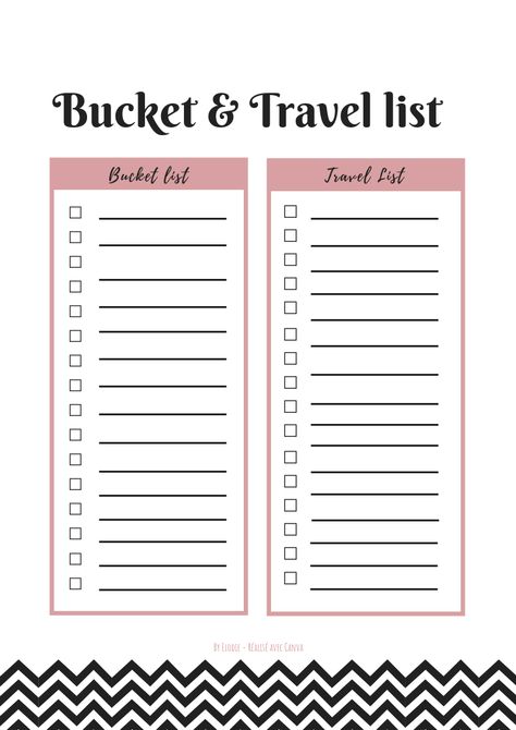 Bucket List Template Free Printable, List Template Free Printable, Bucket List Template, Printable Bucket List, Bucket List Printable, Template Free Printable, Alphabet Board, Bullet Journal For Beginners, Youtube Banner Design