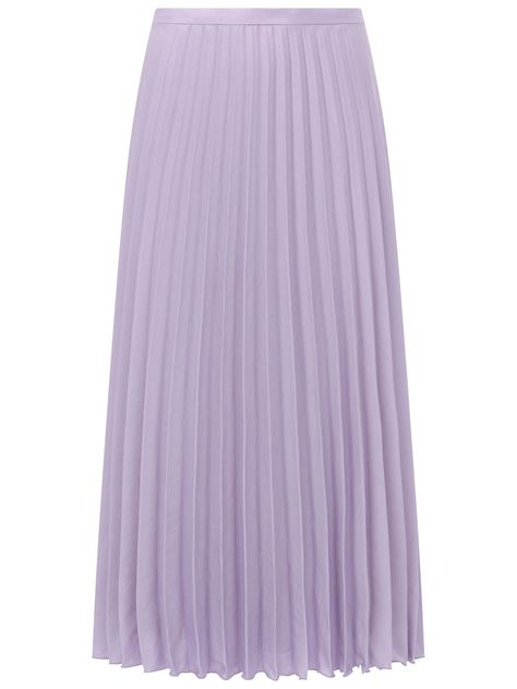 Mint Velvet Lilac Satin Pleated Skirt - House of Fraser Satin Pleated Skirt, Satin Skirt Outfit, Pastel Fashion, Purple Skirt, Bridesmaid Outfit, Satin Color, Mint Velvet, Lilac Dress, House Of Fraser