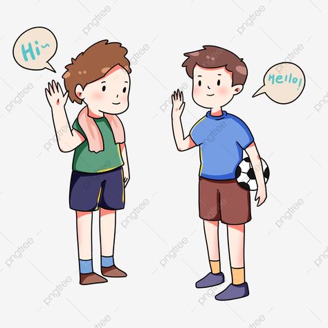 Hello Cartoon Images, Hi Illustration, Hello Clipart, Good Morning Couple, Hello Cartoon, Hello Pictures, Hi Images, How To Say Hello, Hello Greeting