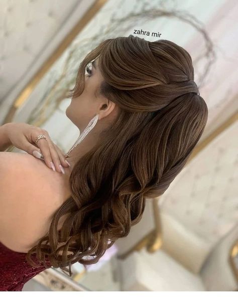 Medium Lenth Hair, Baylage Hair, Formal Hairstyles For Long Hair, Engagement Hairstyles, Cute Quick Hairstyles, Ponytail Hairstyles Easy, Guest Hair, Long Hair Wedding Styles, Front Hair Styles