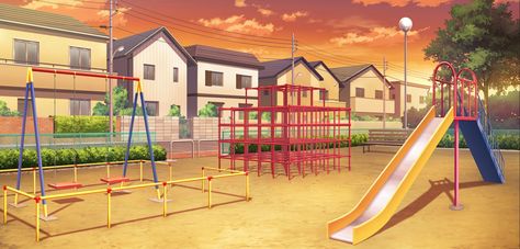 Anime Playground Background, Anime Playground, Playground Background, Episode Backgrounds, Anime Backgrounds, Anime Background, Anime