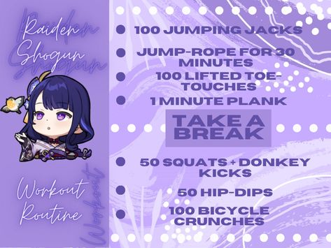 Anime Abs Workout, Mirko Workout Routine, Anime Character Workout, Anime Body Workout, Character Diets, Anime Workout Routine, Workout Anime, Themed Workouts, Anime Workouts