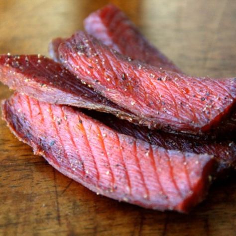 Salmon Jerky Recipe, Salmon Jerky, Homemade Jerky, Beef Jerky Recipes, Jerky Recipes, Protein Packed Snacks, Caraway Seeds, Dehydrated Food, Smoked Food Recipes