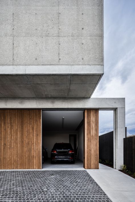 Be Architecture, Concrete House Design, Architecture Elevation, Concrete Houses, Concrete Facade, Concrete Architecture, Minimal Architecture, Concrete Home, Casa Container