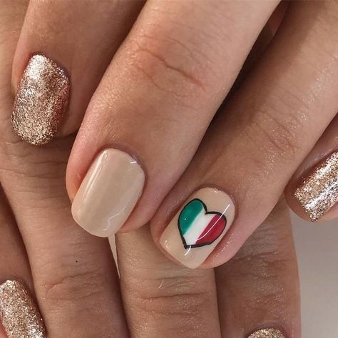 Italian Nail Designs, Italian Nails, Italy Nails, Summery Nails, Nail Idea, Nails For Kids, Gel Nail Designs, Nail Color, Gel Manicure