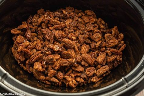 Candy Pecans, Candied Pecans Easy, Crock Pot Candy, Slow Cooker Candy, Candied Pecans Recipe, Quick Bread Recipes Easy, Crockpot Candy, Eating On A Dime, Instant Pot Recipe