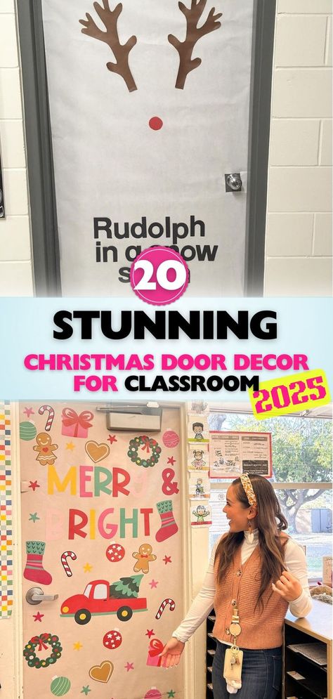 Find the best inspiration for cute classroom Christmas door decor. From traditional to modern designs, make your classroom a festive and welcoming holiday haven. Door Decor For Classroom, Classroom Christmas Door Decorations, Classroom Christmas Door, Christmas Office Door, Christmas Door Decor Ideas, Christmas Door Decorating, Decor For Classroom, Door Decor Ideas, Cute Classroom