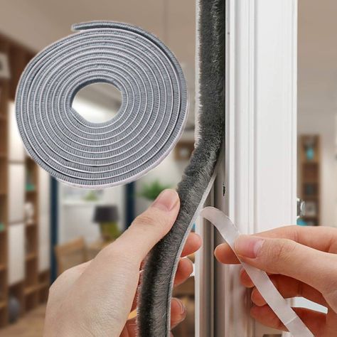 Door Sealing, Door Weather Stripping, Door Draught Stopper, Diy Wardrobe, Draft Stopper, Door Seals, Window Insulation, Diy Home Repair, Weather Stripping