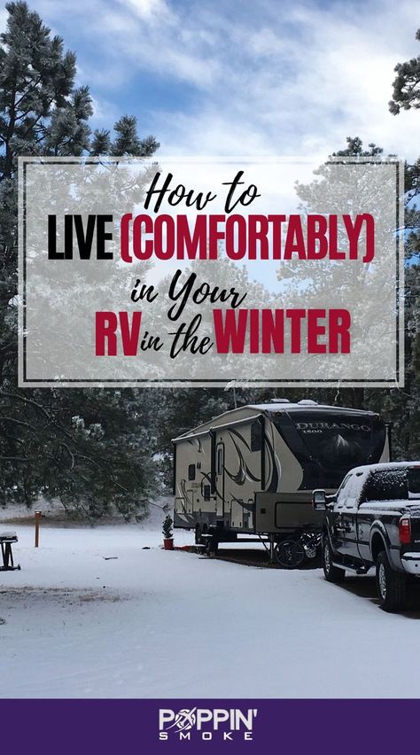 You don't need to snowbird to spend the winter months in your RV. Here's what you can do to stay warm and safe in your rig, not matter the weather! #rvlife #rvtravel #wintercamping Rv Winterizing, Rv Camping Tips, Rv Organization, Winter Survival, Rv Maintenance, Rv Water, Cold Weather Camping, Rv Living Full Time, Camper Living