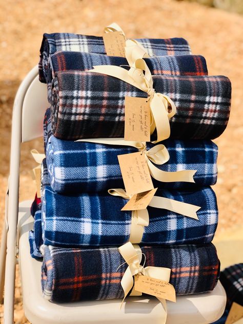 Plaid Wedding, Plaid Blankets, To Have And To Hold, Wedding Anniversary Party, Anniversary Ideas, Fall Party, Wedding Party Favors, Anniversary Party, Anniversary Parties