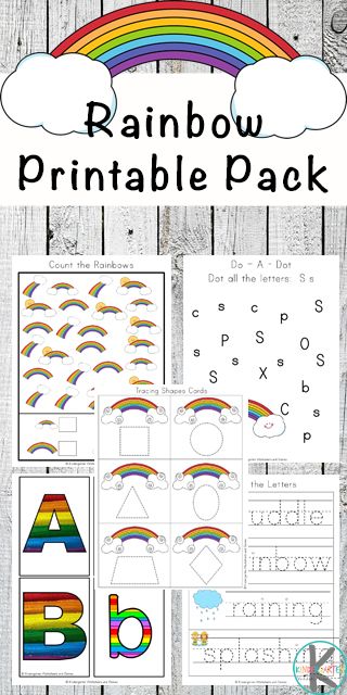 FREE Rainbow Worksheets for Kids - kids will have fun practicing alphabet letters, counitng, syllables, key words, color words, and more with these fun, free printable worksheets for preschool, kindergarten, and first grade kids. #rainbows #preschoolworskheets #kindergartenworksheets #toddlerworksheets #freeworksheets #worksheetsforkids #kindergartenworksheetsandgames Rainbow Preschool, Preschool Rainbow, Rainbow Lessons, Education Printables, Theme Baskets, Printable Worksheets For Kids, Rainbow Activities, Alphabet Worksheets Kindergarten, Rainbow Printable