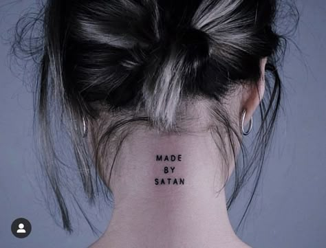 Satanic Tattoos Symbols, Satanic Symbol Tattoo, Satanic Neck Tattoo, Satanism Tattoo Design, Tattoo Ideas Satanic, Goth Couple Tattoo Ideas, Cute Satanic Tattoo, Satanic Tattoo Ideas, Satanic Tattoo Design Ideas