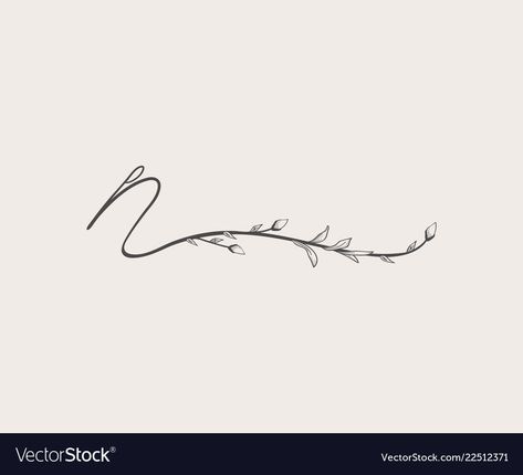 N Tattoo Letter Design For Women, Z Tattoo Letter Design For Women, Letter N Tattoo Design, N Letter Tattoo Design, Letter N Tattoo Ideas, N Initial Tattoo, N Tattoo Letter Design, N Letter Tattoo, Letter N Tattoo