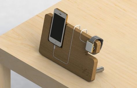 iOS users that have just purchased a new Apple Watch or are waiting for their order to be delivered, may be interested in a new wooden Apple Watch dock Lego Area, Diy Phone Stand, Dock Ideas, Desk Phone Holder, Phone Charging Station, Disney Cute, Apple Watch Iphone, Iphone Holder, Charging Stations