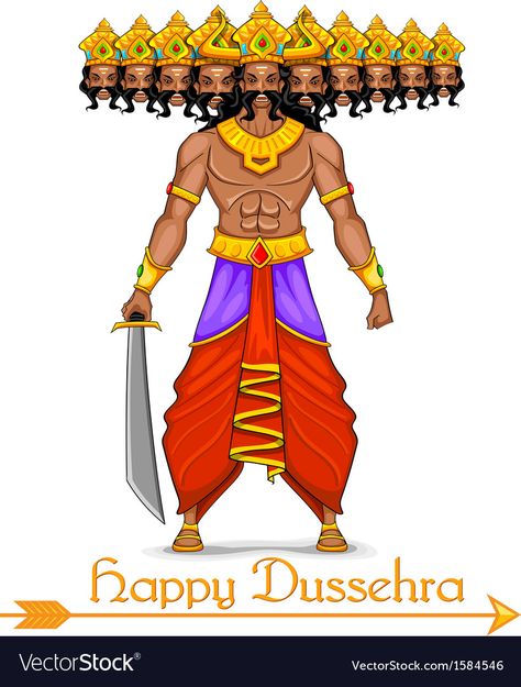 Ravana Illustrations, Dussehra Ravan Drawing, Dussehra Posters, Dashahara Images, Ravana Drawing, Full Face Drawing, Ravana Images, Dussehra Illustration, Ravana Images Hd