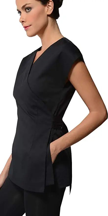 Amazon.com: Beauty & Spa, Esthetician Uniform Bella: Clothing, Shoes & Jewelry Esthetician Uniform, Uniform Fashion, Beauty Spa, Scrub Tops, Esthetician, Shop Top, Fashion Brands, Shoes Jewelry, Scrubs