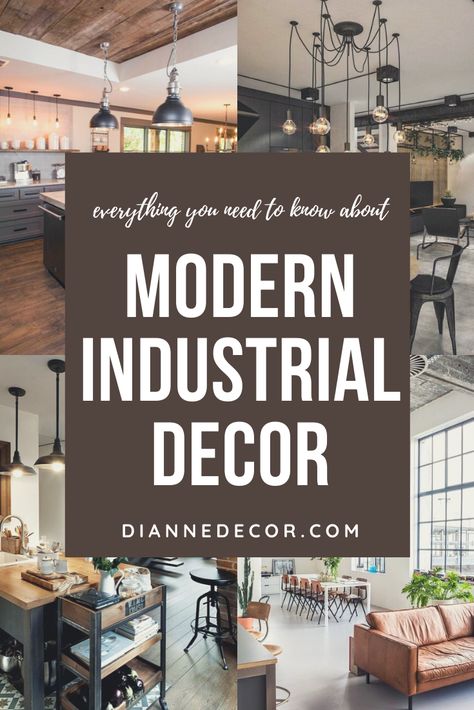 The modern industrial style has evolved. Today, we're seeing modern industrial decor in a whole new fashion. Here's how it's changed.    #modernindustrial #modernindustrialdecor #homedecorstyle #interiorstyle #homedecorating #interiordesign #roomideas Industrial Home Decor Living Room, Modern Industrial Farmhouse Living Room Decorating Ideas, Industrial Accents, Modern Industrial Traditional Decor, Industrial Wall Art Living Room, Modern Rustic Industrial, Wall Art Industrial Modern, Industrial Chic Home, Modern Industrial Boutique