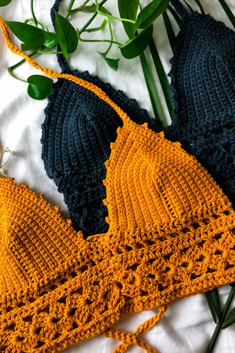 Crochet Bralet, Bralette Crochet, Brallete Crochet, Crocheted Bralette Pattern Free, Cute Bras Crochet, Crochet Bralette Pattern Free, Crotchet Bralet Pattern, Crochet Bralettes For Large Chest, Tops A Crochet