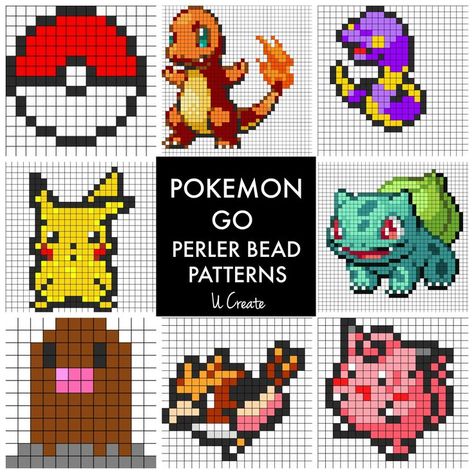 Perfect for kids who love Pokemon Go and perler beads! Find tons of free Pokemon Go perler bead patterns! Ekans Pokemon, Perler Bead Designs, Pokemon Perler, Pokemon Cross Stitch, Pokemon Bead, Pokemon Pattern, Pokemon Perler Beads, Pokemon Craft, Melty Bead Patterns