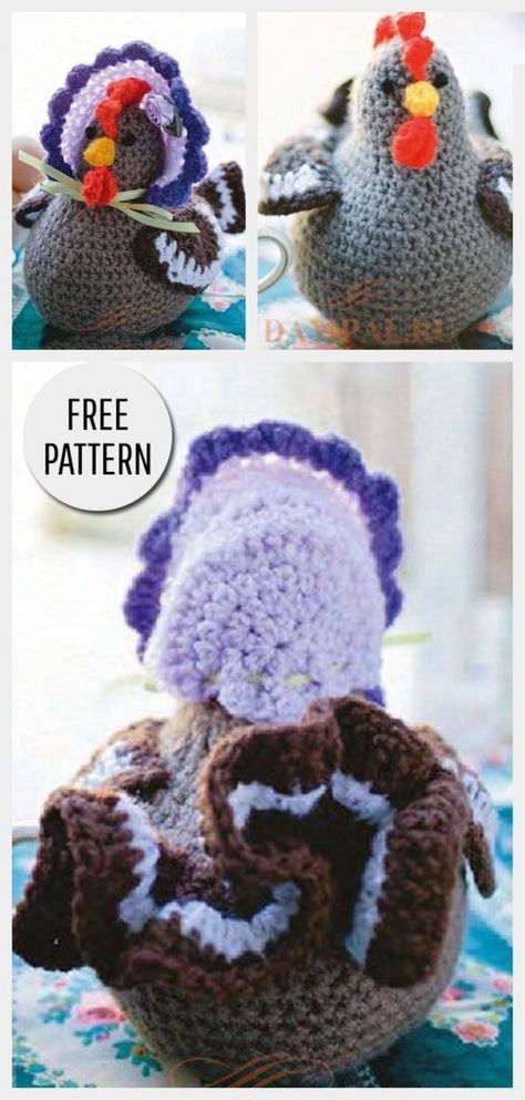 Amigurumi Chicken, Chicken Hats, Chicken Pattern, Crochet Chicken, Easter Crochet Patterns, Crochet Birds, Bonnet Crochet, Crochet Amigurumi Free Patterns, Crochet Amigurumi Free