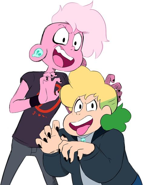 Lars and sadie Steven Universe Lars And Sadie, Lars Fanart, Lars X Sadie, Sadie Steven Universe, Lars Of The Stars, Lars Steven Universe, Steven Universe Ships, Steven Uni, Greg Universe