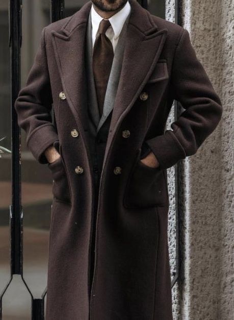 Men’s Coat, Gentleman Style Casual Classy, Trench Coat Aesthetic, Gentleman Style Vintage, Mens Coats And Jackets, Men's Overcoat, Overcoat Men, Great Coat, Guys Clothing Styles