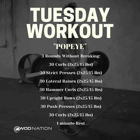 Upper Body Wod Crossfit At Home, Crossfit Leg Workout At Home, Arm Wod Crossfit, Tuesday Crossfit Workout, Wod Nation Workouts, Crossfit Arm Workout, Crossfit Workouts At The Gym, Crossfit Body Weight Workout, Crossfit Workouts For Beginners