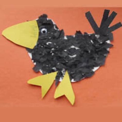 Crow Crafts & Activities For Kids - Kids Art & Craft Crow Art Preschool, Preschool Crow Craft, Preschool Scarecrow Theme, Crow Crafts For Preschool, Scarecrow Preschool Craft, Crow Craft Preschool, Scarecrows Preschool, Scarecrow Preschool, Crow Crafts