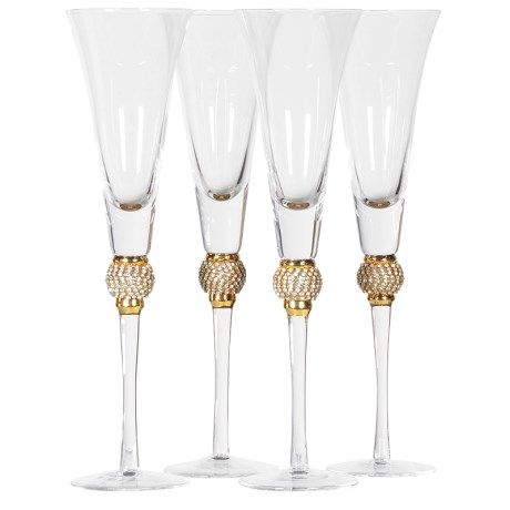 Gold Champagne Glasses, Gold Champagne Flutes, Crystal Champagne Flutes, Flute Glasses, Champagne Flute Set, Great Wedding Gifts, Crystal Champagne, Glassware Collection, Champagne Glasses