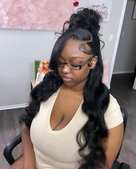 Lace Front Fishtail Braid, Updo Styles With Wigs, Cute Updo Wig Styles, Lace Front Hairstyles Updo, Wig Updo Styles, Updo Lace Front Hairstyles, Lace Front Wigs Updo, Birthday Lace Front Hairstyles, Hair Birthday Hairstyles