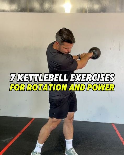 John Irvine (TPI Certified) on Instagram: "7️⃣ Kettlebell exercises for developing power and rotation 💥🔄  Kettlebells and golfers should go together just like iced tea and lemonade 🙌  They are such a dynamic tool and can be used in so many different ways but I tend to use them mostly for power and rotational development in my Golf Gains workouts.   What do you think? If I was going to add an 8️⃣ kettlebell exercise to the list what do you think it should be? Let me know below 👇   1. Rotational KB Swing 2. KB split drops 3. Single arm lateral KB swing 4. KB around the world 5. Lateral lunge KB clean 6. Single arm KB snatch 7. Russian KB swing  8. ??????  #kettlebell #kettlebellworkout #golffitness #golfworkout" Kb Exercises, Kb Workout, Kettlebell Challenge, Golf Stretching, Kettlebell Exercises, Kettle Bell, Lateral Lunges, Training Exercises, Golf Exercises