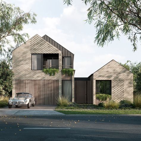 Ruum - A Redefined Path to Limited Edition Architect Designed Homes - The Local Project Gable House, Architect Design House, The Local Project, European House, Casa Exterior, Storey Homes, Local Design, Brick House, Glass House