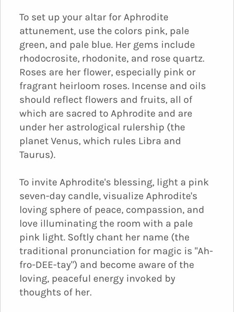 Alter For Aphrodite, Aphrodite Information, Working With Aphrodite Witchcraft, Devotional Acts To Aphrodite, Work With Aphrodite, Offerings To Aphrodite, Aphrodite Deity Work, Offerings For Aphrodite, Worshipping Aphrodite