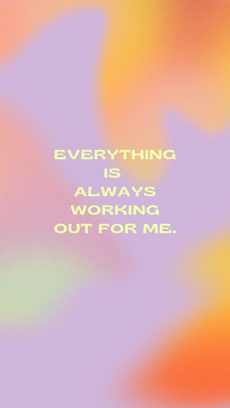 Trust Manifestation, Self Concept Affirmations, Everything Works Out For Me, Gratitude Planner, Journal Wellness, Aura Quotes, Positive Wallpapers, Minimalistic Aesthetic, Vision Board Affirmations