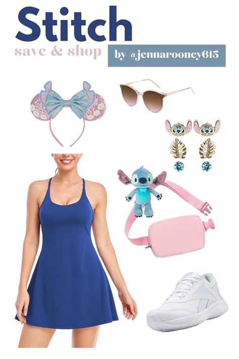 Jenna's Amazon Page Stitch Disney Bound, Stitch Disneybound, Disney Character Outfits, Disney Bound Outfits Casual, Modern Disney Characters, Disney World Outfits, Disney Trip Shirts, Trip Shirts, Disney Mom