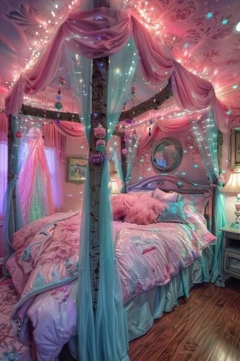 Girls Bedroom Inspiration, Ideas For Girls Bedroom, Girls Bedroom Decor Ideas, Bedroom Wall Decor Ideas, Dream Bedroom Inspiration, Dream Apartment Decor, Pretty Bedroom, Cute Bedroom Decor, Wall Decor Ideas