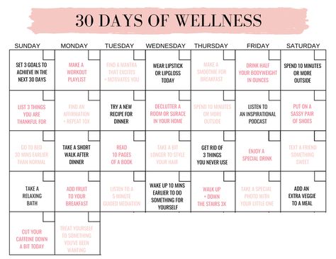 LG Mom: 30 Days of Wellness Workout Calendar Template, Workout Accountability, 2023 Challenge, Fitness Accountability, Pregnancy Workout Plan, Workout Stuff, 30 Day Fitness, Training Workouts, Workout Calendar