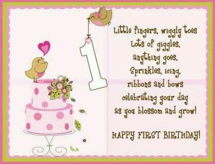 Baby Birthday Wishes, First Birthday Quotes, Happy 1st Birthday Wishes, Birdie Birthday, Happy Birthday Baby Girl, Images Happy Birthday, First Birthday Wishes, 1st Birthday Wishes, Birthday Wishes For Kids