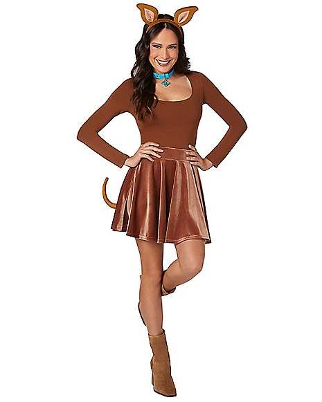 Scooby Doo Costumes Scooby, Womens Scooby Doo Costume, Cute Scooby Doo Costume For Women, Scoobie Doo Costume, Scooby Doo Dog Costume Women, Scooby Doo Womens Costume, Female Scooby Doo Costumes, Dog Costume For Women, Scooby Costume Women