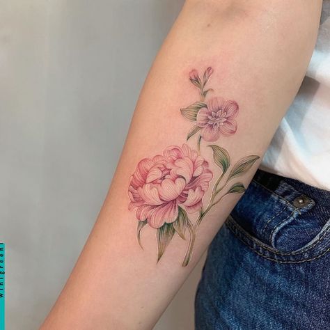 Peony Tattoo, Peonies Tattoo, Vintage Tattoo, Peony Flower, Flower Tattoo, Peonies, Tatting, Tattoo Ideas, Tattoo Designs