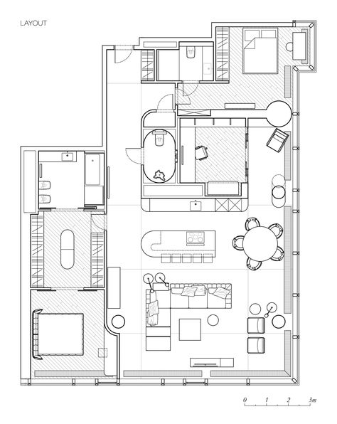 Small Apartment Layout, Resort Design Plan, Penthouse Design, Living Room Plan, Interior Design Layout, Architecture Drawing Plan, Interior Architecture Drawing, Interior Design Plan, Apartment Floor Plan