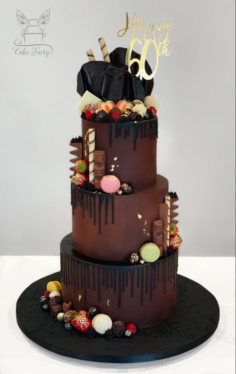 Chocolate Cake 3 Layer, Cake 3 Tier Birthday, 3 Layer Chocolate Cake Birthday, 3 Tier Cake For Men, Cake Designs 3 Layers, Chocolate Cake Design Birthday Men, 3 Layer Cake Designs Birthday, 3 Tier Cake Birthday, 3 Tier Cake Designs